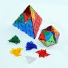 Set educativ translucid de construcție 2D și 3D, 164 piese – Original Crystal Polydron