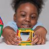 Set educativ de construcție geometrică cu piese tip cadru, 280 piese – Original Polydron Frameworks