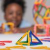 Set educativ de construcție geometrică cu piese tip cadru, 280 piese – Original Polydron Frameworks