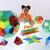 Set educativ translucid de construcție pentru clasă, 184 piese – Original Crystal Polydron