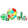 Set educativ translucid de construcție pentru clasă, 184 piese – Original Crystal Polydron