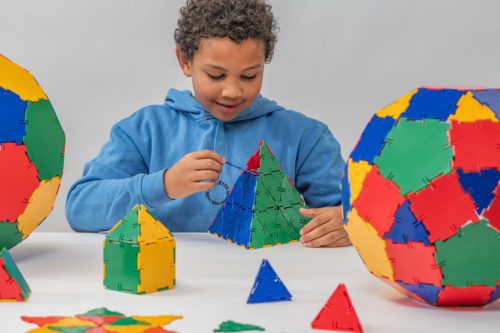Set educativ de construcție pentru clasă, 184 piese – Original Polydron
