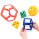 Set educativ de construcție cu solide platonice, 50 piese – Original Polydron Frameworks