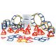 Set educativ pentru construirea prismelor și piramidelor, 121 piese – Original Polydron Frameworks