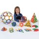 Set educativ de geometrie cu piese tip cadru, 268 piese – Original Polydron Frameworks