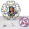 Set educativ pentru construirea solidelor arhimedice, 160 piese – Original Polydron Frameworks