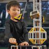 Set educativ de inginerie cu roți dințate și mecanisme, 110 piese – Original Polydron Engineer
