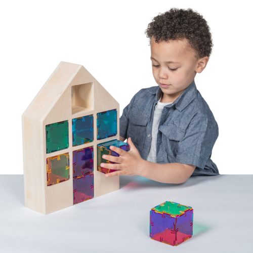 Casă educativă pentru amestecarea culorilor, 49 piese – Original Crystal Polydron CMY