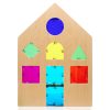 Casă educativă pentru amestecarea culorilor, 49 piese – Original Crystal Polydron CMY