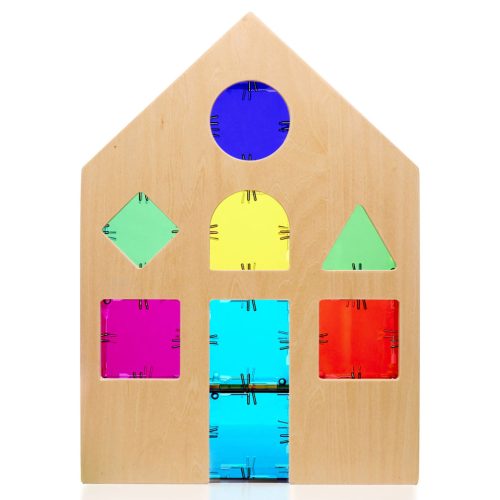 Casă educativă pentru amestecarea culorilor, 49 piese – Original Crystal Polydron CMY