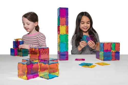 Set educativ translucid pentru amestecarea culorilor, 96 piese – Original Crystal Polydron CMY