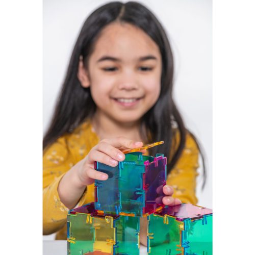 Set educativ translucid pentru amestecarea culorilor, 96 piese – Original Crystal Polydron CMY