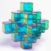 Set educativ translucid pentru amestecarea culorilor, 96 piese – Original Crystal Polydron CMY