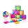 Set educativ translucid pentru amestecarea culorilor, 48 piese – Original Crystal Polydron CMY