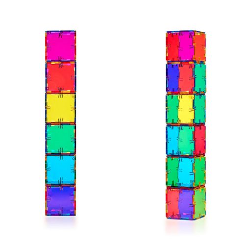 Set educativ translucid pentru amestecarea culorilor, 48 piese – Original Crystal Polydron CMY