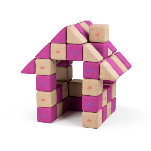 Set de cuburi magnetice moi JollyHeap Basic – 100 piese