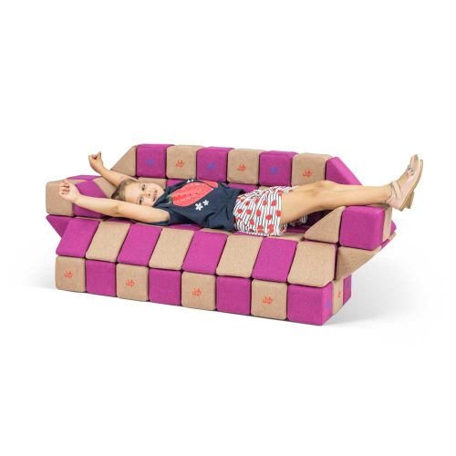 Set de cuburi magnetice moi JollyHeap Basic – 100 piese