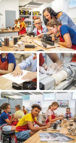 Sistem modular educațional pentru prelucrarea lemnului