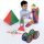 Set educativ de construcție geometrică cu roți, 223 piese – Original Polydron Mighty Box