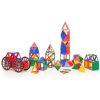 Set educativ de construcție geometrică cu roți, 223 piese – Original Polydron Mighty Box