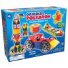 Set educativ de construcție geometrică cu roți, 223 piese – Original Polydron Mighty Box