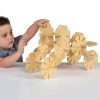 Set educativ de construcție din lemn, 20 piese – Wooden Octoplay