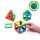 Set educativ de construcție magnetică 2D și 3D, 32 piese – Magnetic Polydron