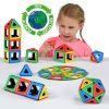 Set educativ de construcție magnetică pentru grupă, 96 piese – Magnetic Polydron