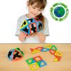 Set educativ de construcție magnetică cu forme 3D, 36 piese – Magnetic Polydron Sphera