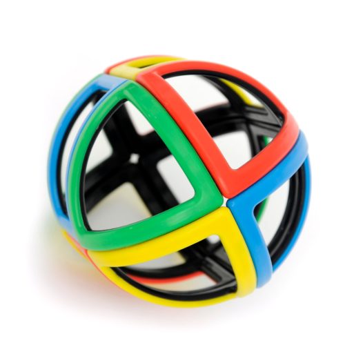 Set educativ de construcție magnetică cu forme 3D pentru grupă, 72 piese – Magnetic Polydron Sphera