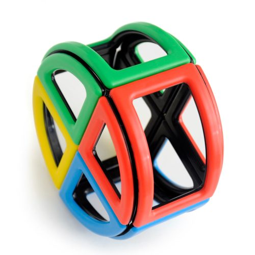 Set educativ de construcție magnetică cu forme 3D pentru grupă, 72 piese – Magnetic Polydron Sphera
