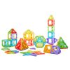 Set magnetic translucid de construcție pentru grupă, 128 piese – Magnetic Polydron