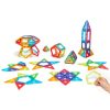 Set magnetic translucid de explorare geometrică, 100 piese – Magnetic Polydron