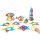 Set magnetic translucid de explorare geometrică, 100 piese – Magnetic Polydron