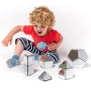 Set educativ de construcție magnetică cu oglinzi, 48 piese – Mirrored Magnetic Polydron