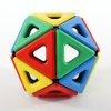 Set educativ de construcție magnetică cu solide platonice, 50 piese – Magnetic Polydron