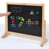 Panou educativ magnetic cu tablă de scris, două fețe – Magnetic Polydron Activity Board