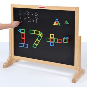   Panou educativ magnetic cu tablă de scris, două fețe – Magnetic Polydron Activity Board