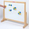 Panou educativ magnetic cu tablă de scris, două fețe – Magnetic Polydron Activity Board