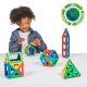 Set educativ de construcție magnetică cu forme geometrice, 70 piese – Magnetic Polydron