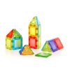 Set magnetic translucid de construcție 2D și 3D, 24 piese – Solid Magnetic Polydron