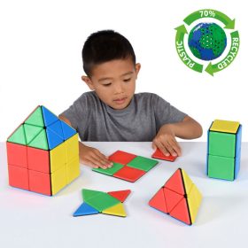   Set educativ de construcție magnetică pentru grupă, 72 piese – Solid Magnetic Polydron
