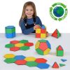 Set educativ de construcție magnetică cu forme geometrice, 104 piese – Solid Magnetic Polydron