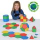 Set educativ de construcție magnetică cu forme geometrice, 104 piese – Solid Magnetic Polydron