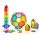 Set magnetic translucid cu forme geometrice, 104 piese – Solid Magnetic Polydron