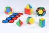 Set educativ de construcție magnetică cu forme geometrice, 104 piese – Solid Magnetic Polydron