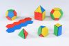 Set educativ de construcție magnetică cu forme geometrice, 104 piese – Solid Magnetic Polydron