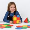 Set educativ de construcție magnetică cu forme geometrice, 104 piese – Solid Magnetic Polydron
