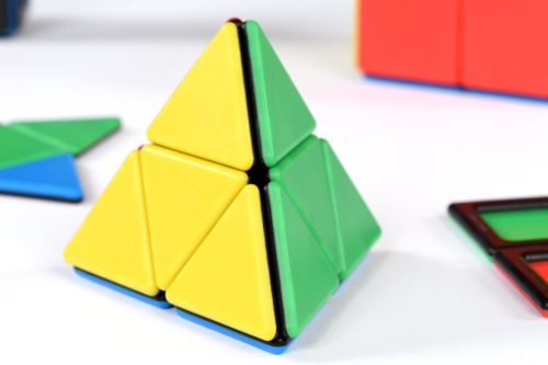 Set educativ de construcție magnetică cu forme geometrice, 104 piese – Solid Magnetic Polydron