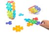 Set magnetic translucid de construcție 2D și 3D, 24 piese – HashMag Polydron